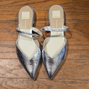 Dolce Vita Metallic Silver Heels
